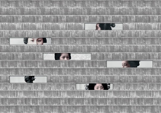 Texturae TXWR16298 Figure Nature Kazumi B - mural w japoński motyw