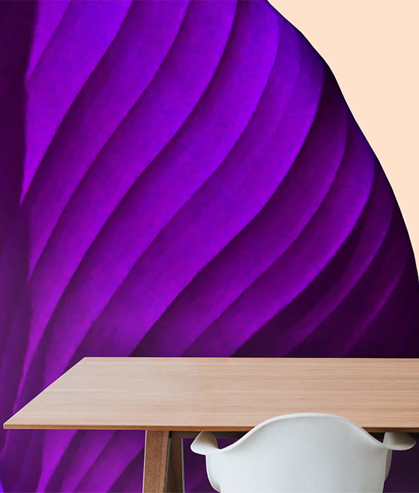Texturae TXWR17335 Figure Nature Color Theory III A - mural w duże liście