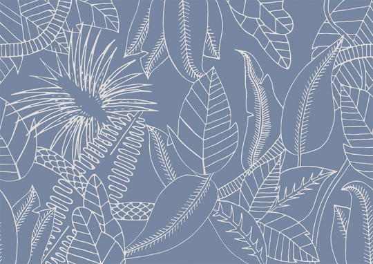 Texturae TXYN16704 Figure Nature Cockatoo B - mural w egzotyczne rośliny