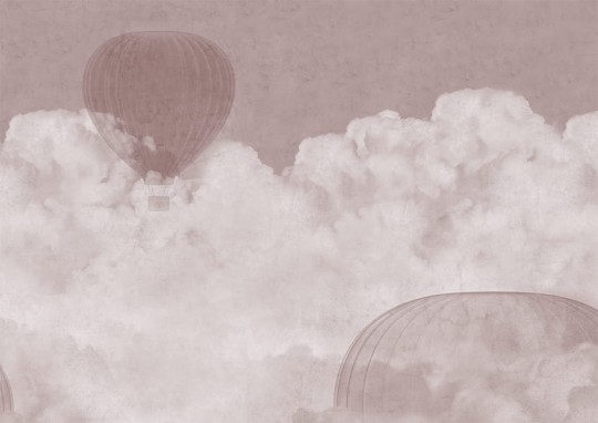 Texturae TXWR16130 Figure Nature Verne B - mural w niebo i balony