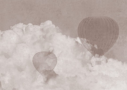 Texturae TXWR16131 Figure Nature Verne B - mural w niebo i balony