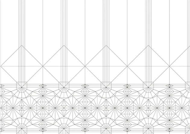 Texturae TXWR16246 Figure Geometric Butterfly A - mural w geometryczny motyw