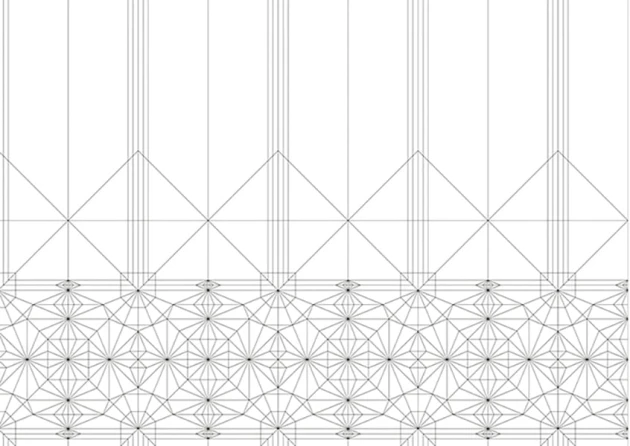 Texturae TXWR16246 Figure Geometric Butterfly B - mural w geometryczny motyw