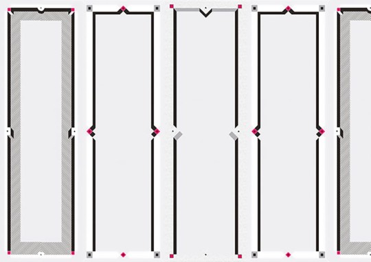 Texturae TXWR16225 Figure Geometric Boiserie I A - mural w geometryczny motyw
