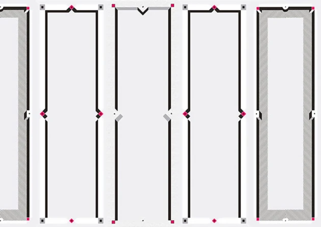 Texturae TXWR16225 Figure Geometric Boiserie I B - mural w geometryczny motyw