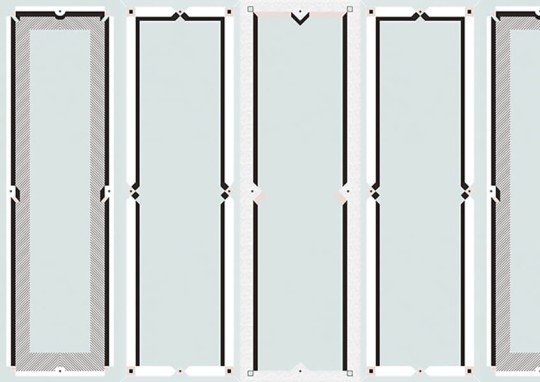 Texturae TXWR16227 Figure Geometric Boiserie I A - mural w geometryczny motyw