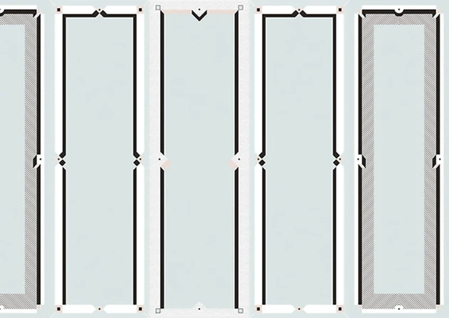 Texturae TXWR16227 Figure Geometric Boiserie I B - mural w geometryczny motyw