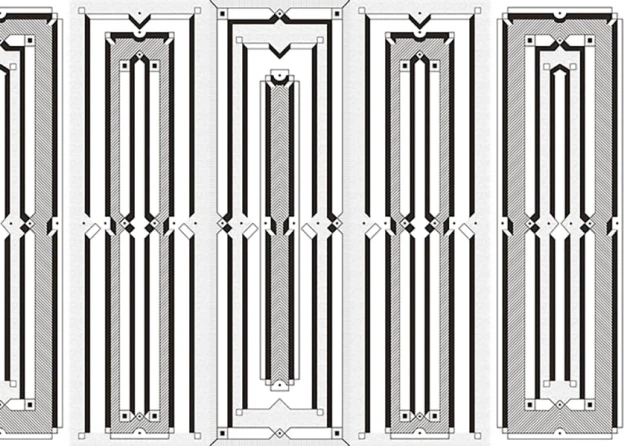 Texturae TXWR16224 Figure Geometric Boiserie II B - mural w geometryczny motyw