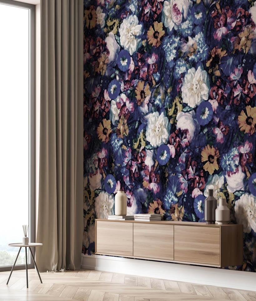 Texturae TXWR16215 Texture Nature Tender Is The Night A - mural w kwiaty