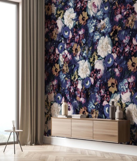 Texturae TXWR16215 Texture Nature Tender Is The Night B - mural w kwiaty