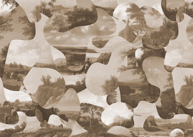 Texturae TXWR16178 Texture Nature Landschap A - mural w holenderski krajobraz