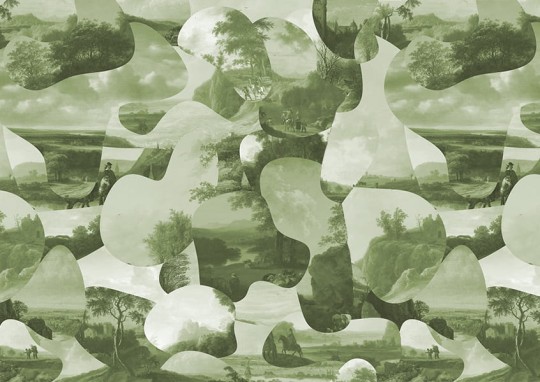 Texturae TXWR16179 Texture Nature Landschap B - mural w holenderski krajobraz