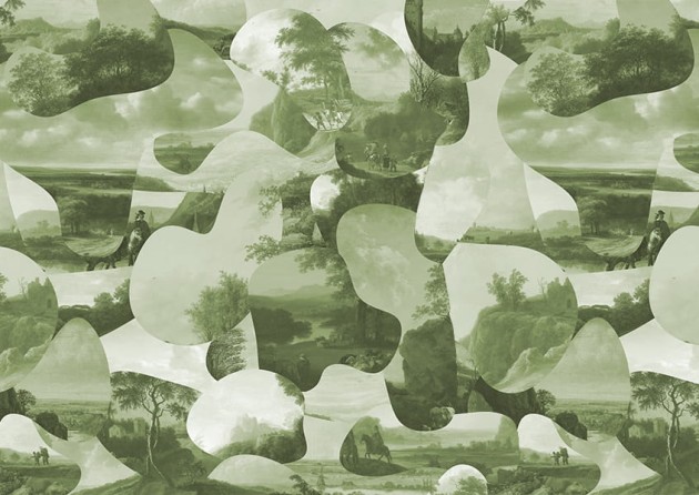 Texturae TXWR16179 Texture Nature Landschap B - mural w holenderski krajobraz