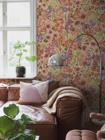 Boras Tapeter 9602W Studio Colorful Flower Multi - mural łąka kwiatów