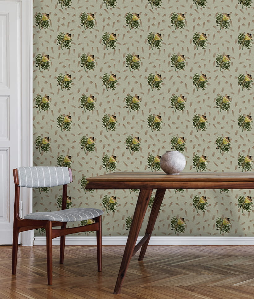 Texturae TXWR16292 Pattern Nature Gradient Flowers I B - mural w roślinny wzór