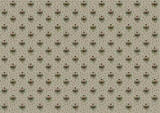 Texturae TXWR16294 Pattern Nature Gradient Flowers II A - mural w roślinny wzór