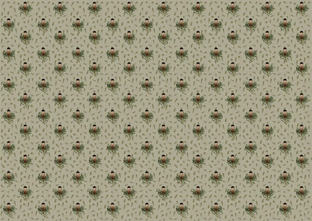 Texturae TXWR16294 Pattern Nature Gradient Flowers II A - mural w roślinny wzór