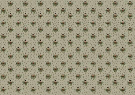 Texturae TXWR16294 Pattern Nature Gradient Flowers II B - mural w roślinny wzór