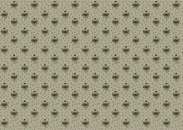 Texturae TXWR16294 Pattern Nature Gradient Flowers II B - mural w roślinny wzór