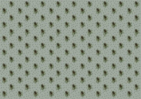 Texturae TXWR16295 Pattern Nature Gradient Flowers III A - mural w roślinny wzór