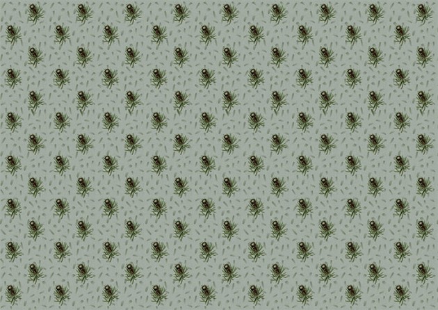 Texturae TXWR16295 Pattern Nature Gradient Flowers III B - mural w roślinny wzór