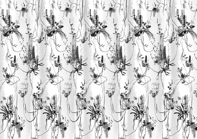 Texturae TXWR16185 Pattern Nature Nester Pattern A - mural w roślinny motyw