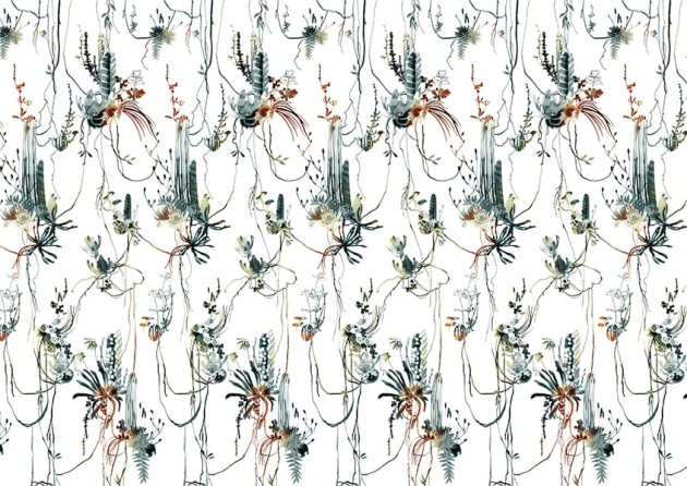 Texturae TXWR16186 Pattern Nature Nester Pattern B - mural w roślinny motyw