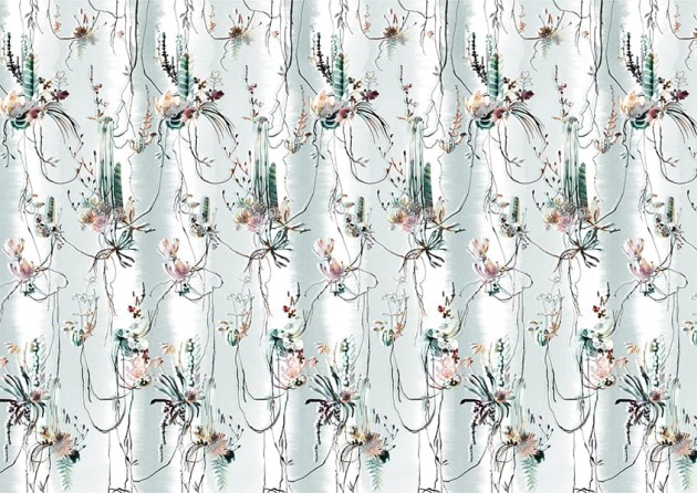 Texturae TXWR16187 Pattern Nature Nester Pattern A - mural w roślinny motyw