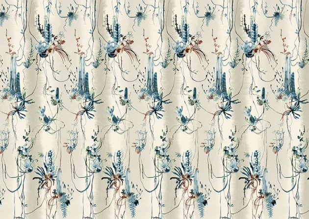 Texturae TXWR16188 Pattern Nature Nester Pattern B - mural w roślinny motyw