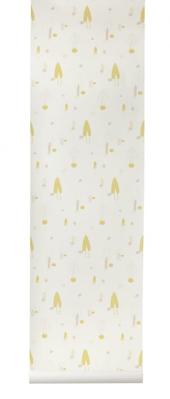 OL / Tapeta Ferm LIVING - Forest Wallpaper - Rose 524 Las - dostępna 1 rolka