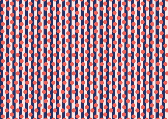 Texturae TXWR16269 Pattern Geometric Doppio Large B - mural w paski i kropki