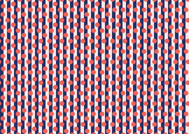 Texturae TXWR16269 Pattern Geometric Doppio Large B - mural w paski i kropki