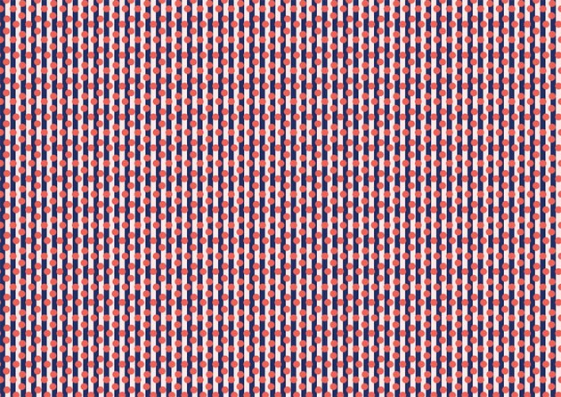 Texturae TXWR16268 Pattern Geometric Doppio Medium B - mural w paski i kropki
