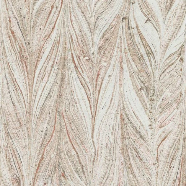 York Y6230805 Antonina Vella Natural Opalescence Ebru Marble Sienna - tapeta w roślinny motyw
