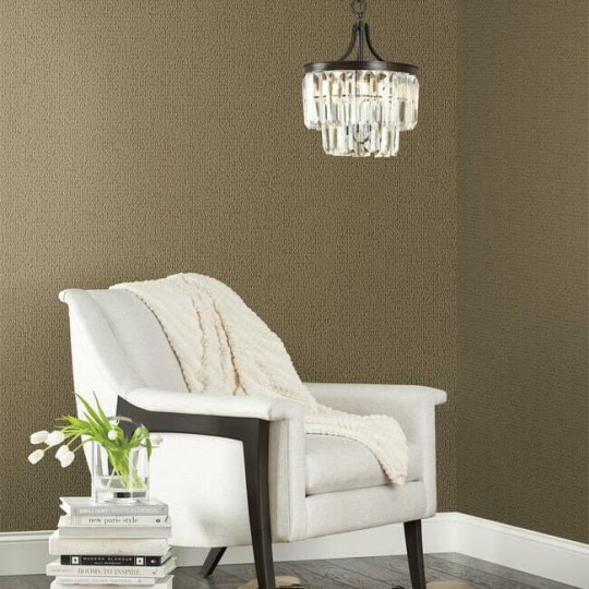 York Y6231105 Antonina Vella Natural Opalescence Stretched Hexagons Burnished Copper - tapeta strukturalna