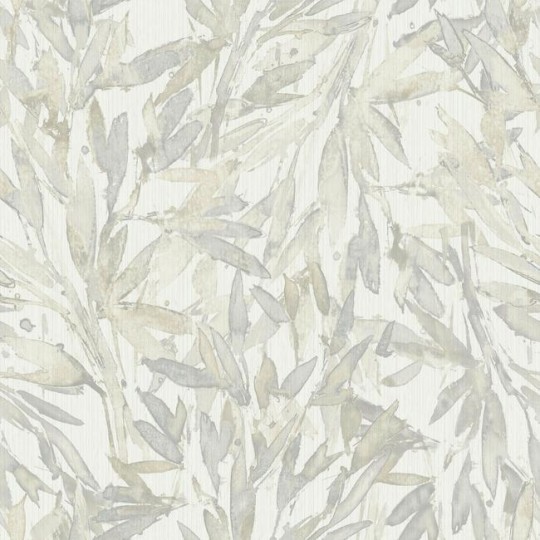 York Y6230702 Antonina Vella Natural Opalescence Rainforest Leaves Cream/Grey - tapeta w liście