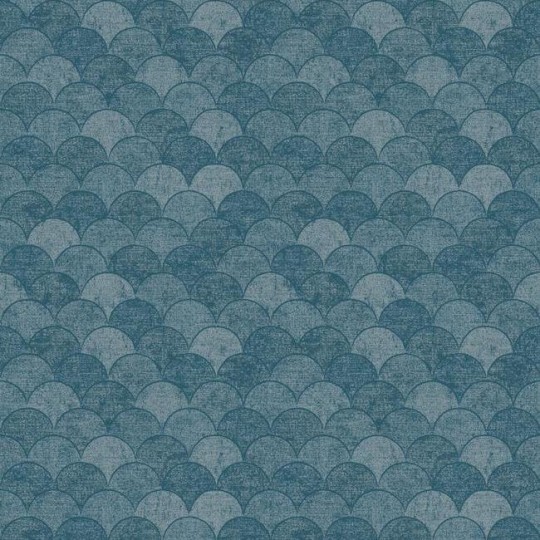 York Y6230205 Antonina Vella Natural Opalescence Mermaid Scales Blue - tapeta geometryczna