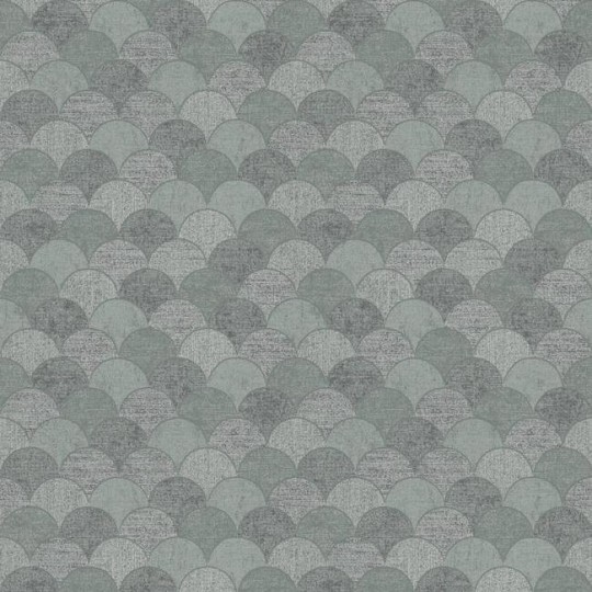 York Y6230203 Antonina Vella Natural Opalescence Mermaid Scales Grey/Silver - tapeta geometryczna