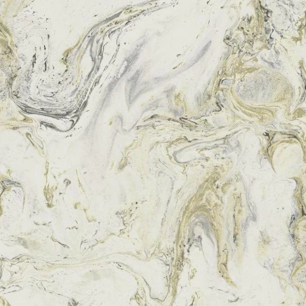 York Y6231201 Antonina Vella Natural Opalescence Oil & Marble White/Black/Gold - tapeta imitująca marmur