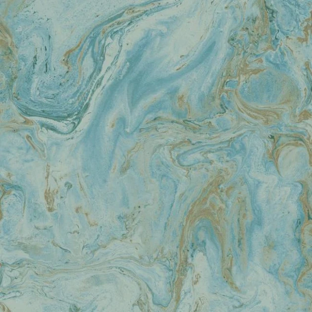 York Y6231206 Antonina Vella Natural Opalescence Oil & Marble Bright Blue/Gold - tapeta imitująca marmur