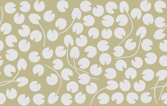 Rebel Walls R20631 Fine Little Day Water Lilies Yellow - mural w lilie wodne