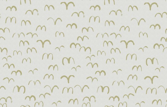 Rebel Walls R20627 Fine Little Day Bird Yellow - mural w ręcznie rysowane ptaki w locie