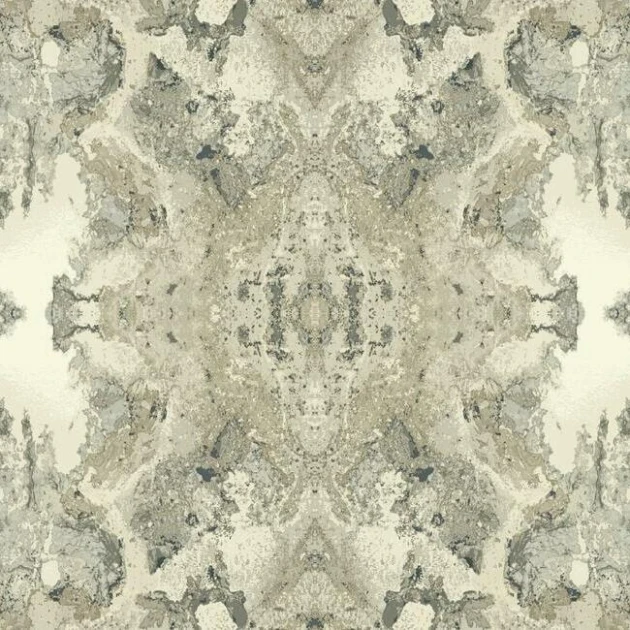 York NA0593 Candice Olson Botanical Dreams Inner Beauty Gray - tapeta w kalejdoskopowy ornament