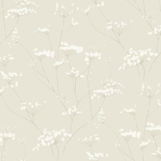 York DN3708 Candice Olson Botanical Dreams Enchanted Cream Pearl - tapeta w minimalistyczny roślinny wzór