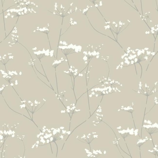 York NA0599 Candice Olson Botanical Dreams Enchanted Glint - tapeta w minimalistyczny roślinny wzór
