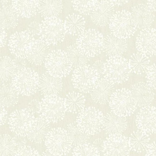 York NA0578 Candice Olson Botanical Dreams Grandeur Cream/White - tapeta roślinna w minimalistyczne dmuchawce