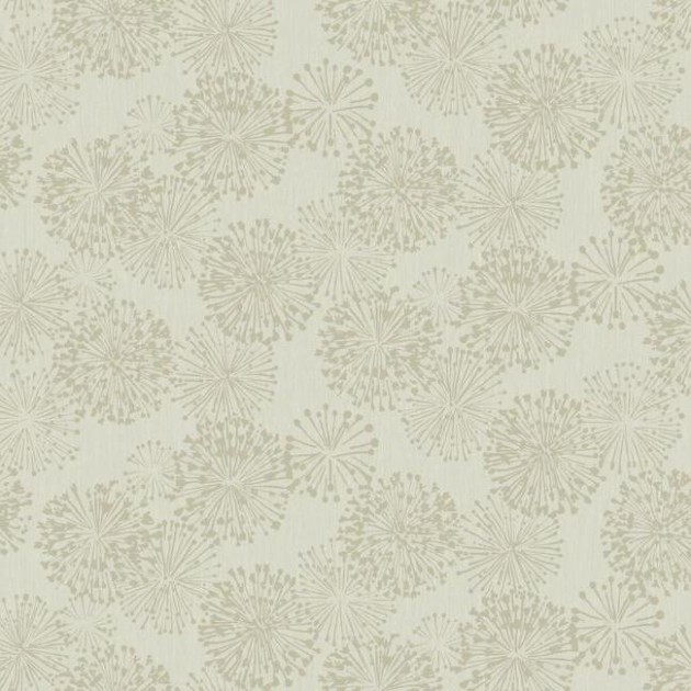 York NA0579 Candice Olson Botanical Dreams Grandeur Taupe/Glint - tapeta roślinna w minimalistyczne dmuchawce