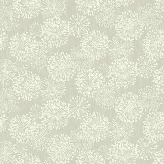 York NA0580 Candice Olson Botanical Dreams Grandeur Silver/Cream - tapeta roślinna w minimalistyczne dmuchawce