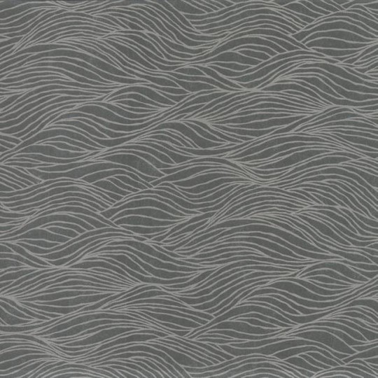 York NA0587 Candice Olson Botanical Dreams Sand Crest Dark/Silver - tapeta w fale