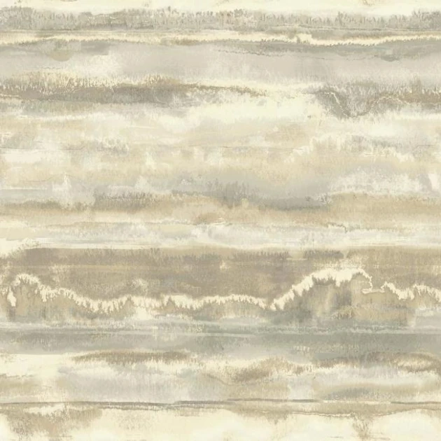York NA0533 Candice Olson Botanical Dreams High Tide Sand/Grey - tapeta w paski